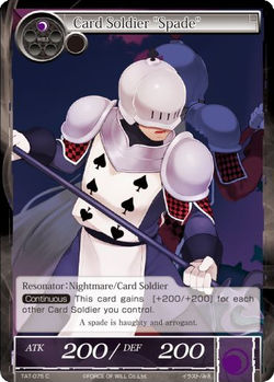 Card Soldier Spade