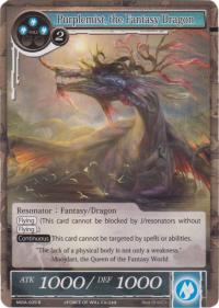 force of will the milennia of ages purplemist the fantasy dragon foil