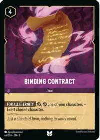 lorcana rise of the floodborn binding contract foil
