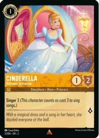 lorcana rise of the floodborn cinderella ballroom sensation foil