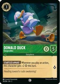 lorcana rise of the floodborn donald duck sleepwalker foil