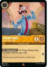 lorcana rise of the floodborn grand duke advisor to the king foil