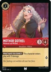lorcana rise of the floodborn mother gothel withered and wicked