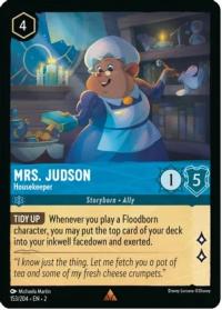 lorcana rise of the floodborn mrs judson housekeeper