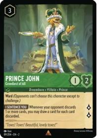 lorcana rise of the floodborn prince john greediest of all