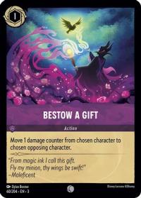 lorcana into the inklands bestow a gift foil