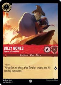 lorcana into the inklands billy bones keeper of the map foil