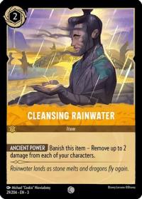 lorcana into the inklands cleansing rainwater foil