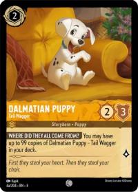 lorcana into the inklands dalmatian puppy tail wagger 4a 204 foil
