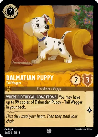 Dalmatian Puppy - Tail Wagger (4d-204)