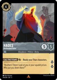 lorcana into the inklands hades hotheaded ruler foil