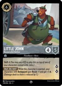 lorcana into the inklands little john resourceful outlaw foil
