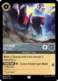 lorcana into the inklands lythos rock titan foil