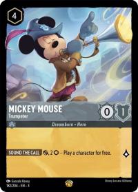 lorcana into the inklands mickey mouse trumpeter