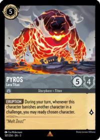 lorcana into the inklands pyros lava titan foil