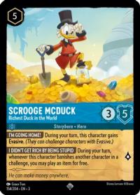 lorcana into the inklands scrooge mcduck richest duck in the world