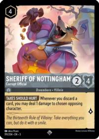 lorcana into the inklands sheriff of nottingham corrupt official