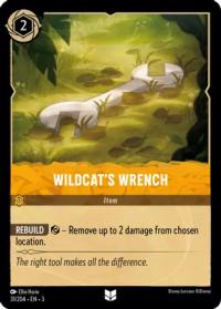 lorcana into the inklands wildcat s wrench foil