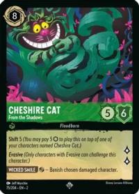 lorcana rise of the floodborn cheshire cat from the shadows
