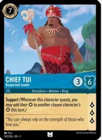 lorcana the first chapter chief tui respected leader foil