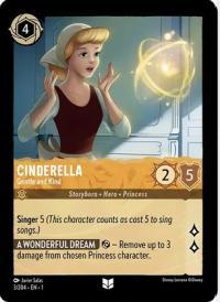 lorcana the first chapter cinderella genlte and kind foil