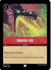 lorcana the first chapter dragon fire foil