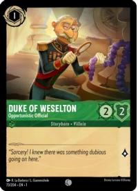 Duke of Weselton - Opportunistic Official - Foil