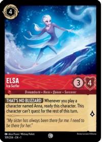 lorcana the first chapter elsa ice surfer