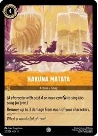 lorcana the first chapter hakuna matata