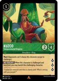 lorcana the first chapter kuzco temperamental emperor