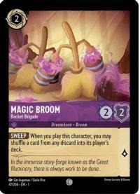 lorcana the first chapter magic broom foil
