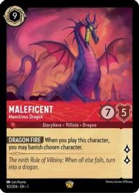 lorcana the first chapter maleficent monstrous dragon