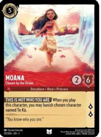 lorcana the first chapter moana chosen by the ocean