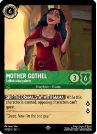lorcana the first chapter mother gothel selfish manipulator foil