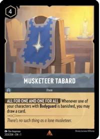 lorcana the first chapter musketeer tabard
