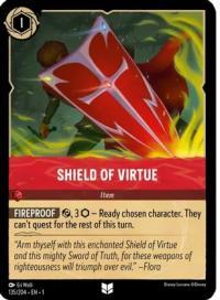lorcana the first chapter shield of virtue foil