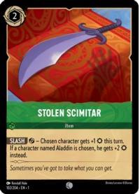 lorcana the first chapter stolen scimitar foil