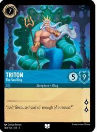 lorcana the first chapter triton the sea king foil