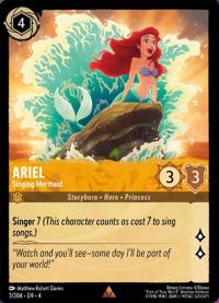 lorcana ursula s return ariel singing mermaid
