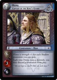 lotr tcg bloodlines hama captain of the king s guard