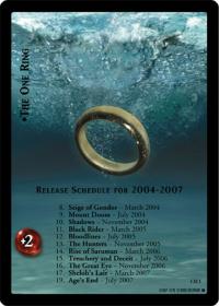 lotr tcg lotr promotional the one ring release schedule 4m1