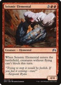 magic the gathering magic origins seismic elemental 161 272