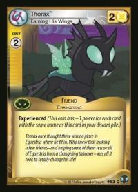 my little pony defenders of equestria thorax earning his wings