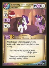 my little pony defenders of equestria twilight sparkle rarity exposed