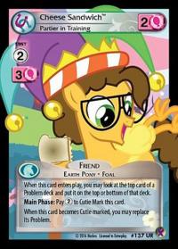 my little pony marks in time cheese sandwich partier in training