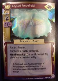 my little pony mlp promos crystal forcefield foil