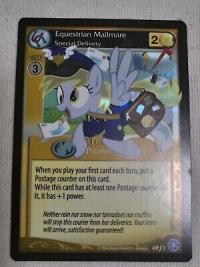 my little pony mlp promos equestrian mailmare special delivery foil card