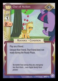 my little pony mlp promos out of action foil