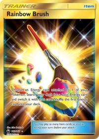 pokemon SM celestial storm rainbow brush 182 168 secret rare