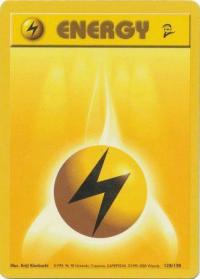 pokemon base set 2 lightning energy 128 130